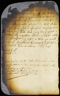 Letter from John Youngs to William Lawrence
