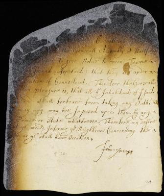 Letter from John Youngs to John Hicks