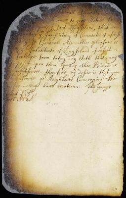 Letter from John Youngs to John Coe
