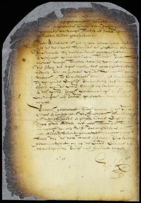 Minute of appearance before the council of William Betts and Edward Waters