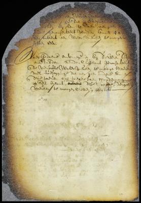 Minute permitting Abraham Jansen to erect a water mill in New Amsterdam