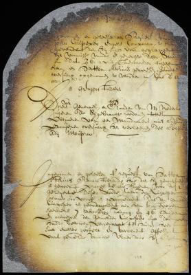 Minute rejecting an application of John Culpeper for an appeal from a judgment against him by Hatton Atkins
