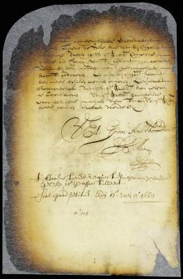 Resignation of Laurens Sille, clerk in the secretary's office