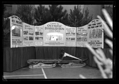 Syracuse State Fair Exhibit, 1936, bobsled run exhibit