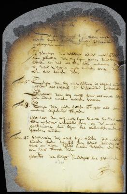 Proposals of the chief of the Menissing Indians and the answer