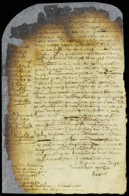 Petition of Janneken Barents, widow of Jan van der Linden, for a writ empowering her to surrender all claim to her late husband's estate