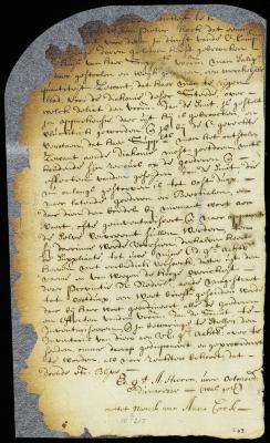 Petition of Anna, widow of Peter Kock, that an inventory be taken of the property of John de Smet