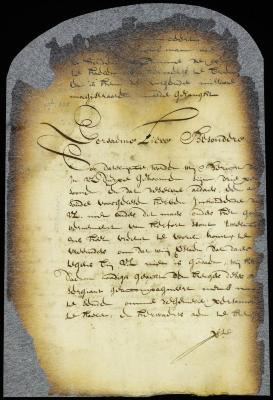 Letter from secretary van Ruyven to the magistrates of Gravesend