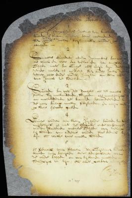 Instructions to Mr. Verbraack and Serjeant Harmen Martens van den Bosch, sent with lieutenant Couwenhoven