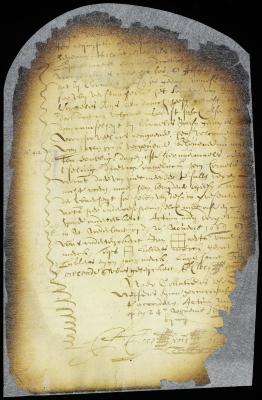Declaration of Jan Aertsen van der Bilt, Tys Lubbertsen, and Gerrit Lubbertsen forgiving Cornelis Jansen