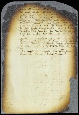 Proclamation of the armistice with the Esopus Indians and pass to two Indians
