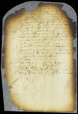 Certificate that certain of the company's slaves have been allowed half liberty