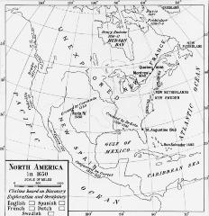 Map - Map of North America in 1650