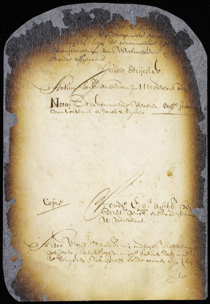 Appointment of Jacob Strycker to be orphan master for the city of New Amsterdam