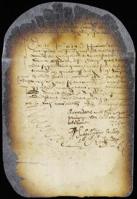 Certificate of service on Jan Tomassen and Volckert Jansen of a notice of protest