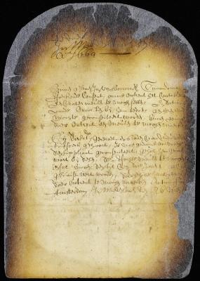 Permit of Jan van Bommel to erect a water mill near Hogs' island