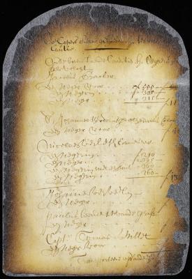 Names of the purchasers of slaves