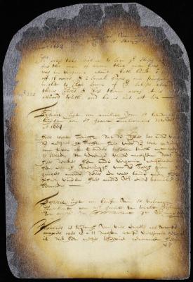 Extracts of various letters from Virginia giving notice of an intended attack by a privateer on Dutch vessels from the Manhattans