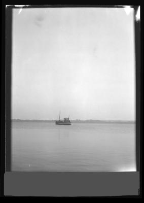 Dredge boat at work Oyster Bay