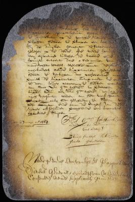 Petition of Philip Petersen Schuyler and Goosen Gerritsen for leave to purchase the Half Moon from the Mohegans