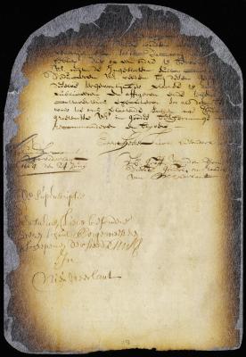 Letter from director and council to the burgomasters, etc., of New Amsterdam
