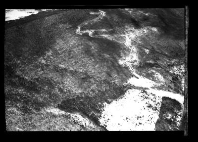 Aerial views of bobsled run at Lake Placid