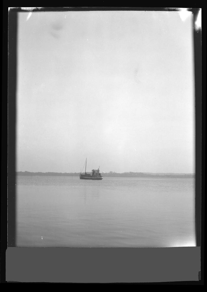 Dredge boat at work Oyster Bay