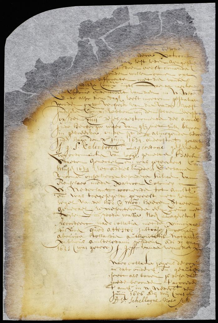 Discharge of Kiliaen van Renselaer from appearing at the Hague and summons to attend later