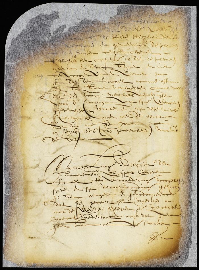 Order to Nicolas Lange Velthuysen to prepare to quit the country in the first sailing ship