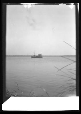 Dredge boat at work in Oyster Bay