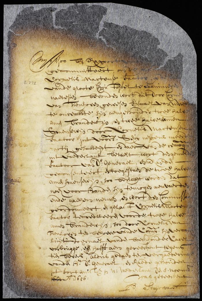 Order to restore Cornelis Martense certain wine formerly seized