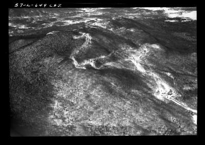 Aerial views of bobsled run at Lake Placid