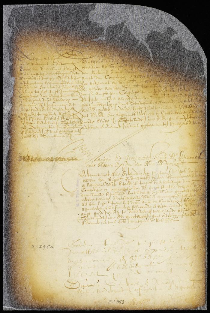 Confirmation of the appointment of Mattheus de Vos by the director and council