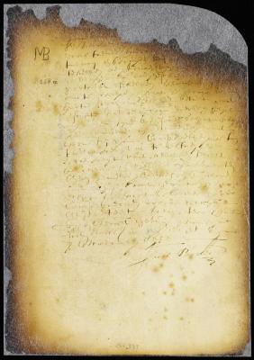 Order to credit Jacob Backer with duties payable on certain tobacco and hides shipped by Margaret Stuyvesant to Holland [Copy of 8:268]