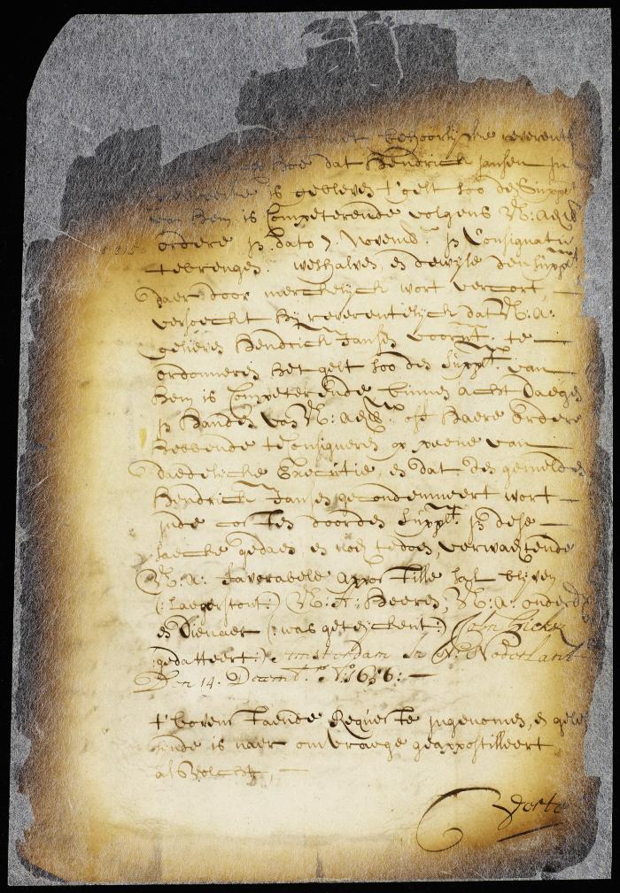 Petition of John Hicks for the enforcement of an order issued to Hendrik Jansen