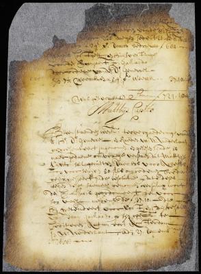 Account of Mathys Capito