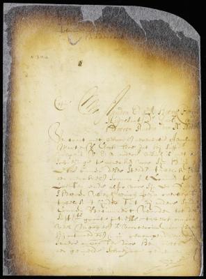 Petition of Abraham Martense Clock for the grant of a piece of land in front of his house [Copy of 8:310]