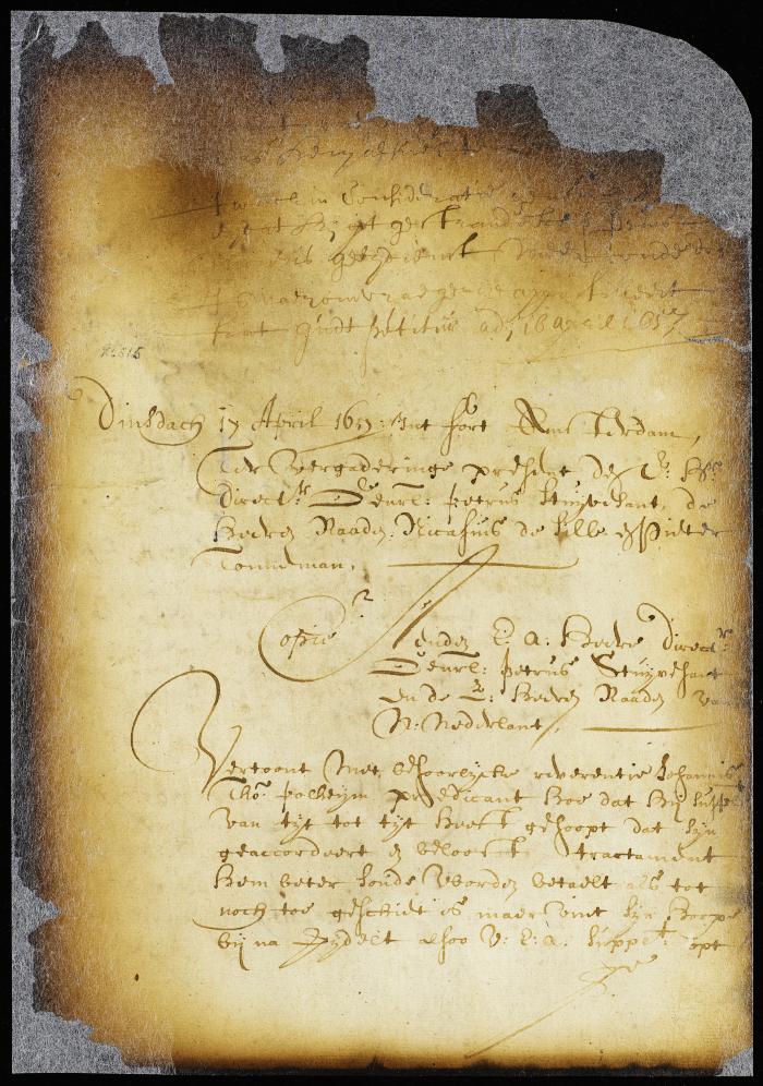 Order granting the request of Gerrit van Sweringen to be discharged from the company's service