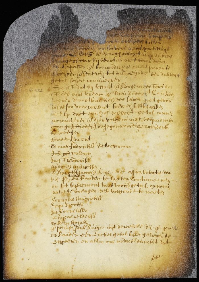 Nomination of persons recommended by the burgomasters and schepens to be public laborers