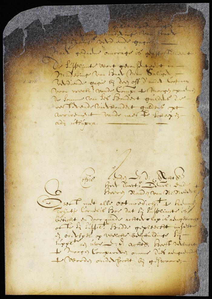 Petition of Catrina Roeloffs, widow of Lucas Rodenborch, for permission to raise money on account of the salary due her husband as vice director of Curaçao