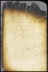 Minute of the discovery of unmarked cases of gun barrels and of linen