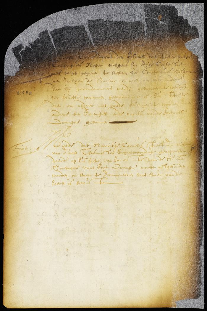 Order in regard to persons at Fort Orange accused by Pietersen