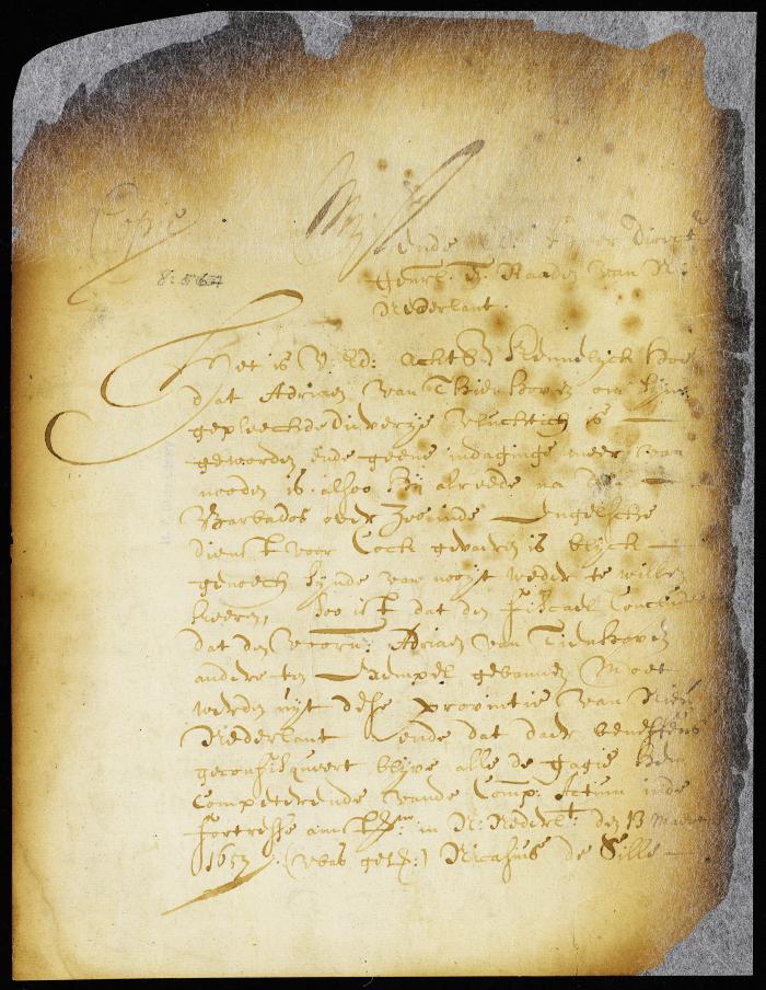 Complaint of the fiscal against Adriaen van Tienhoven