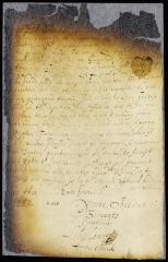 Letter from John James, town clerk, on behalf of the people for redress of grievances