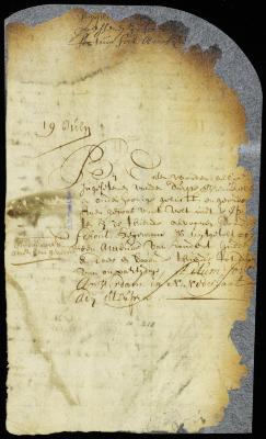 Ordinance against removing crops from the field before the tithes are paid