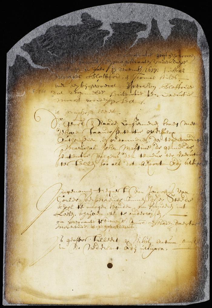 Order to John Mastine, constable of Flushing, to execute a judgment obtained by Nicholas Blashford against Thomas Stiles