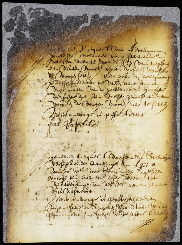 Order to burgomasters and schepens to pay Cornelis Steenwyck's account of disbursements in fortifying the city of New Amsterdam