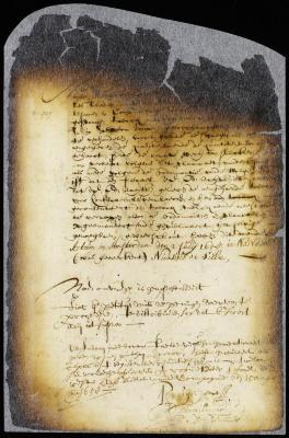 Petition of the fiscal for leave to sell some smuggled tobacco belonging to Abraham Frost and N. Taelman