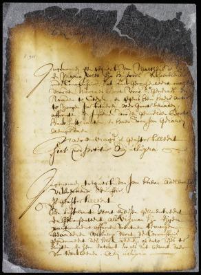 Discharge of Jan Hibon, cadet