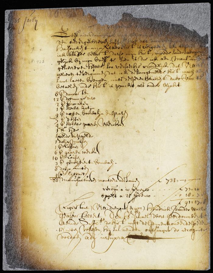 Petition of Hendrick van der Walle for permission to pay the duties on certain articles